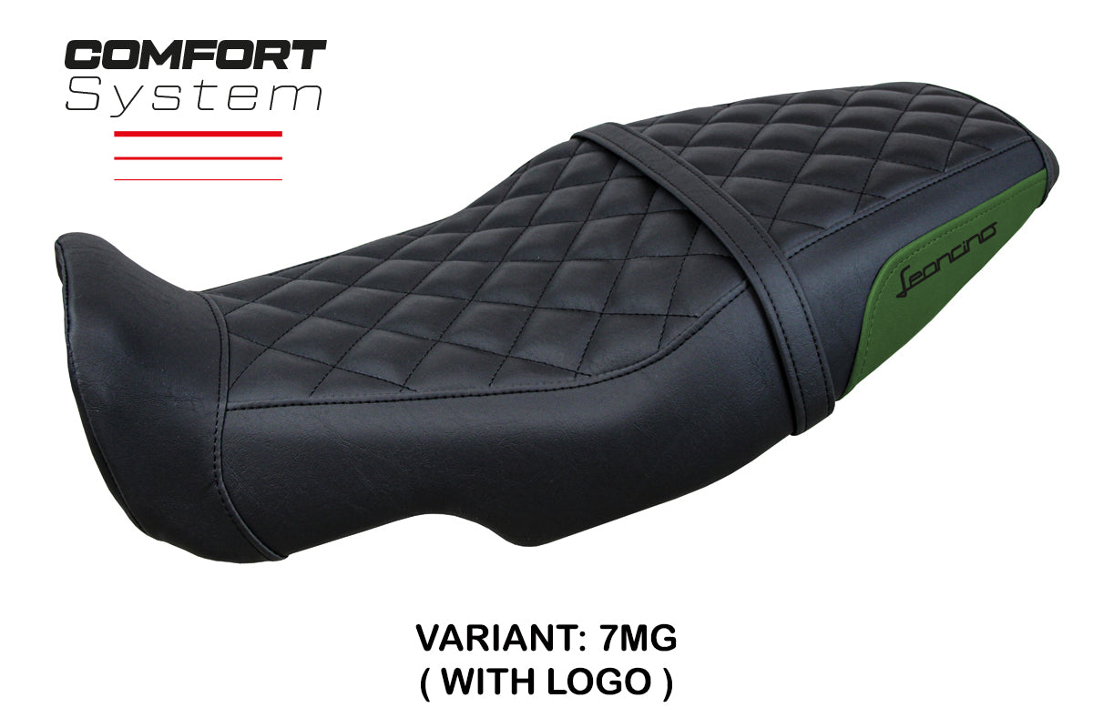 Benelli Leoncino 800 2022-2025 Seat Cover Tappezzeria Italia Comfort in Army Green and Black