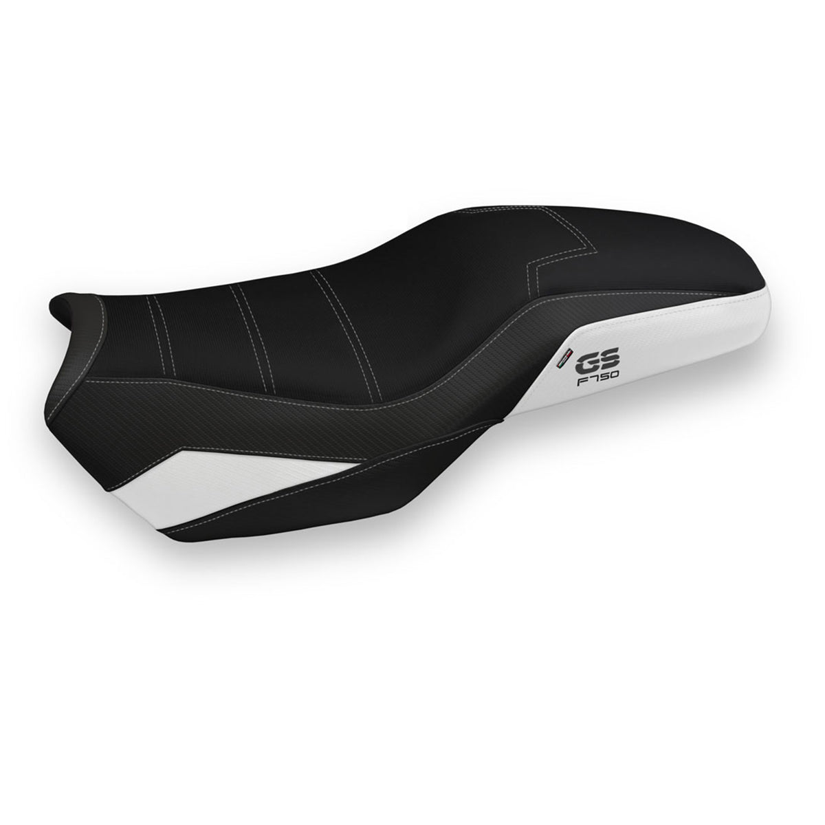 BMW F750GS 2018-2025 Seat Cover Tappezzeria Italia Comfort in White and Black