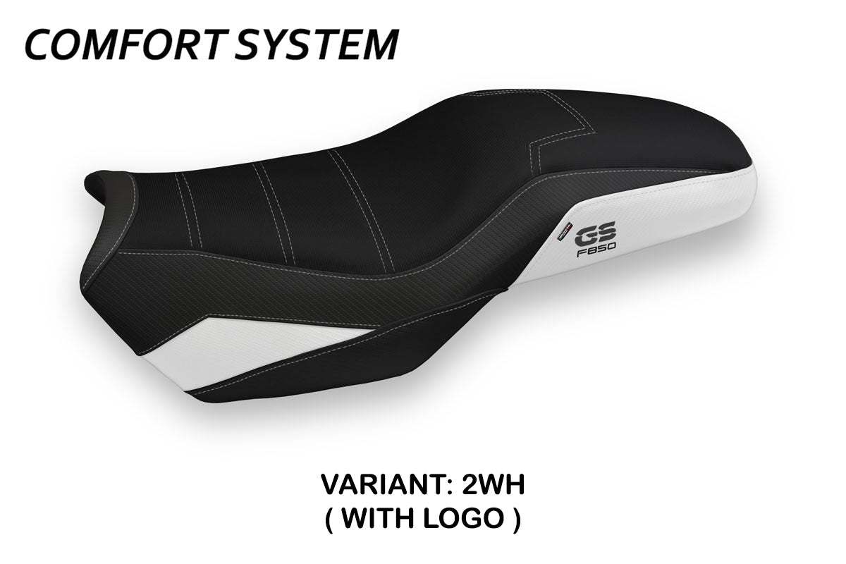 BMW F850GS 2018-2025 Seat Cover Tappezzeria Italia Comfort in White and Black