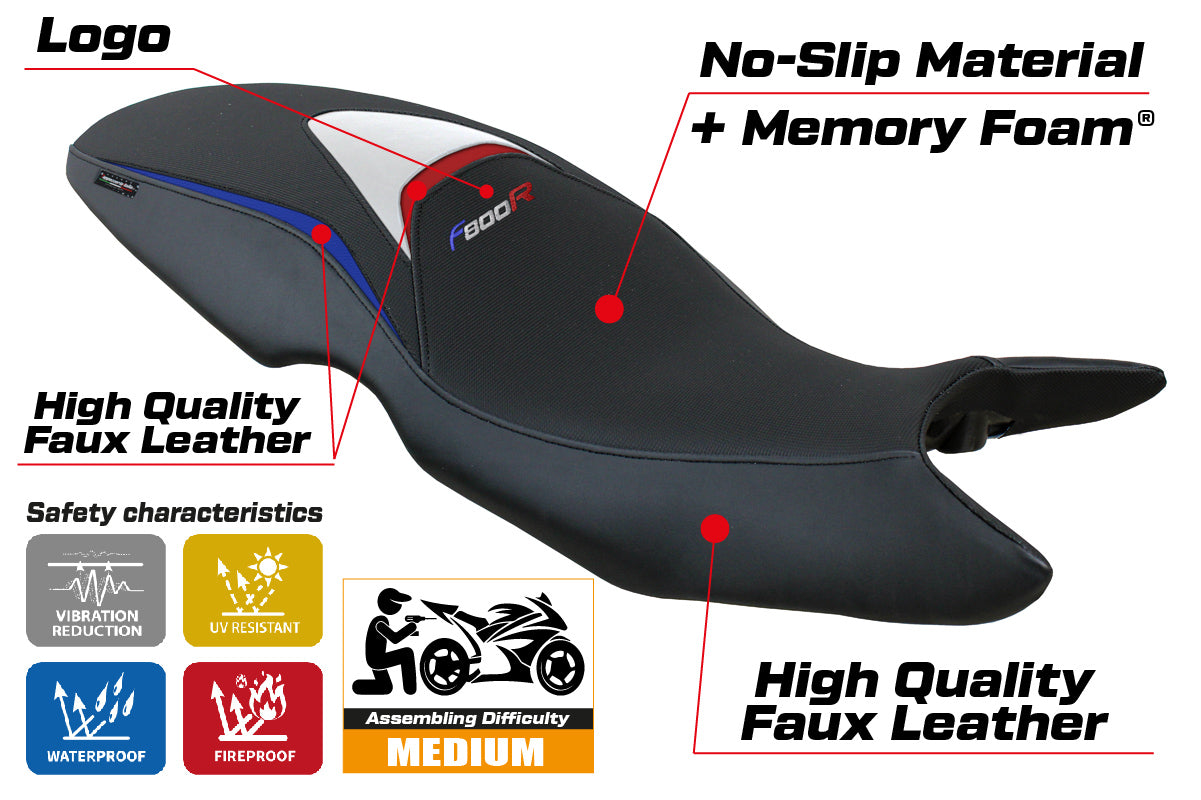 BMW F800R 2009-2020 Seat Cover Tappezzeria Italia Comfort in HP
