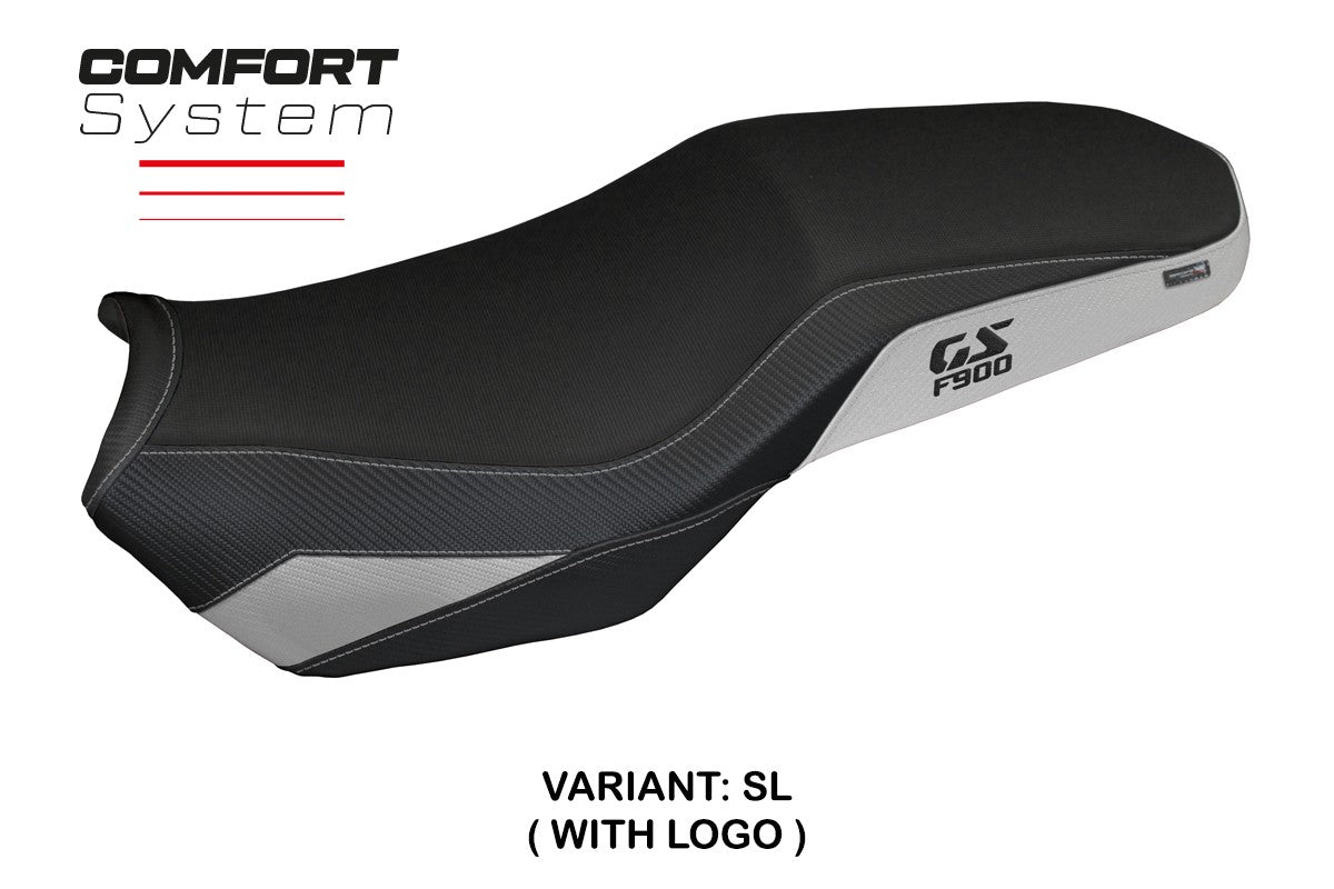 BMW F900GS Adventure 2025 Seat Cover Tappezzeria Comfort Silver Black