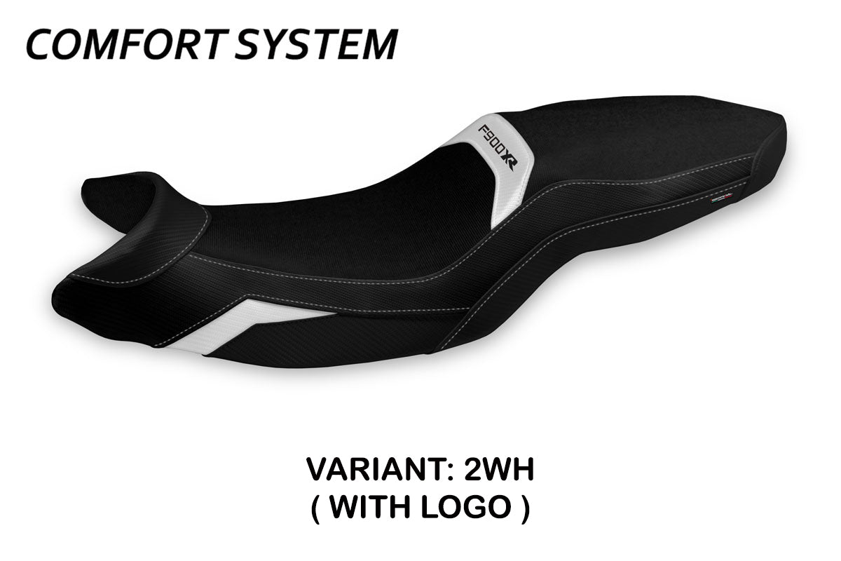 BMW F900XR 2019-2025 Seat Cover Tappezzeria Italia Comfort in White and Black