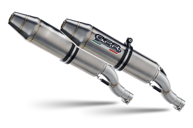 Kawasaki KFX 700 2004-2011 Exhaust, GPR Deeptone Full System, Dual Silencers with Removable DB Killers