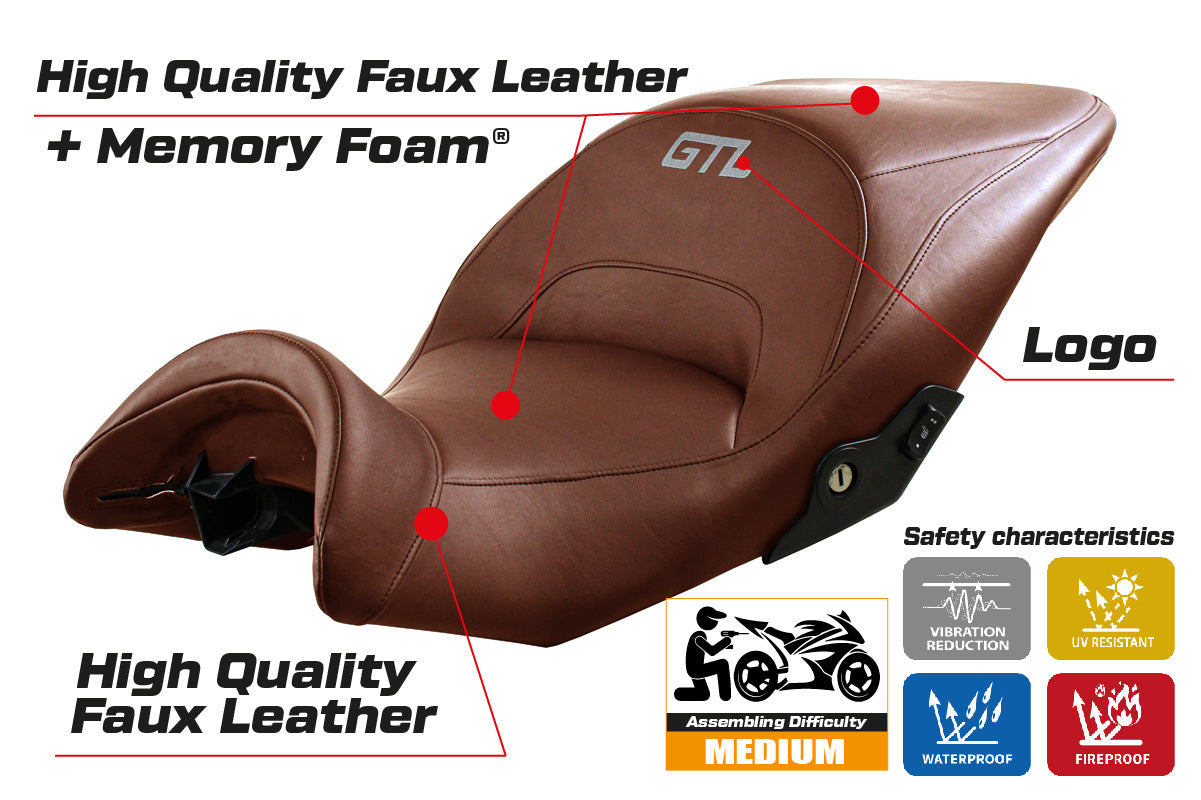 BMW K1600GTL 2010-2025 Seat Cover Tappezzeria Italia Comfort in Brown