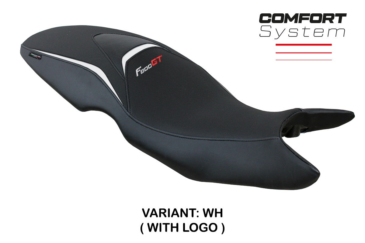 BMW F800GT 2012 2013 2014 2015 2016 Seat Cover Tappezzeria Comfort White Black
