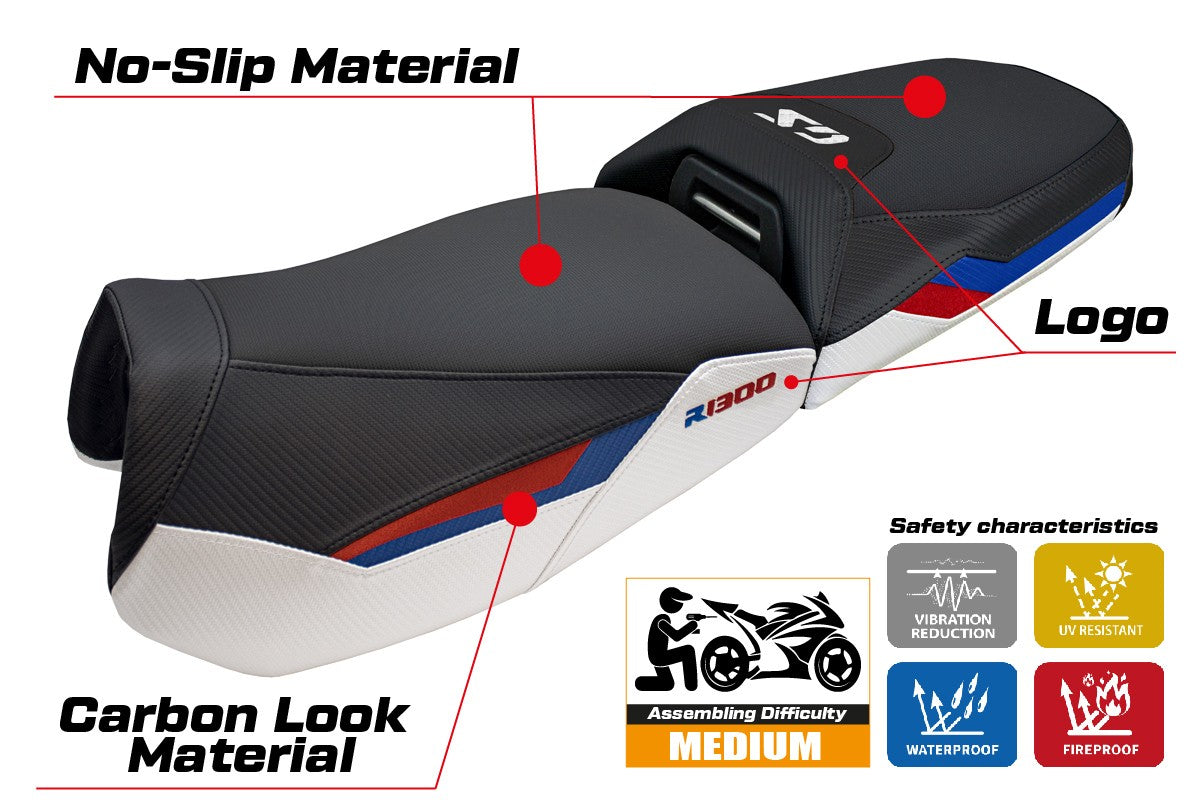 BMW R1300GS Adventure 2024-2025 Seat Cover Tappezzeria White Red Blue black