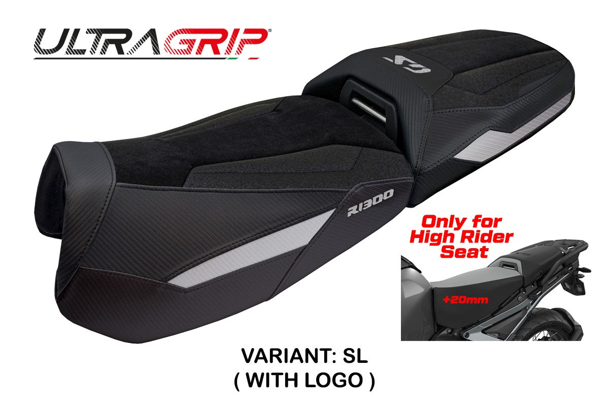 BMW R1300GS Adventure 2024-2025 Seat Cover Tappezzeria Ultragrip Silver black
