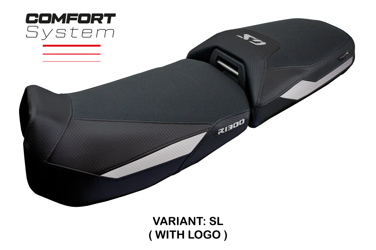 BMW R1300GS Adventure 2024 2025 Seat Cover Tappezzeria Comfort Black Silver