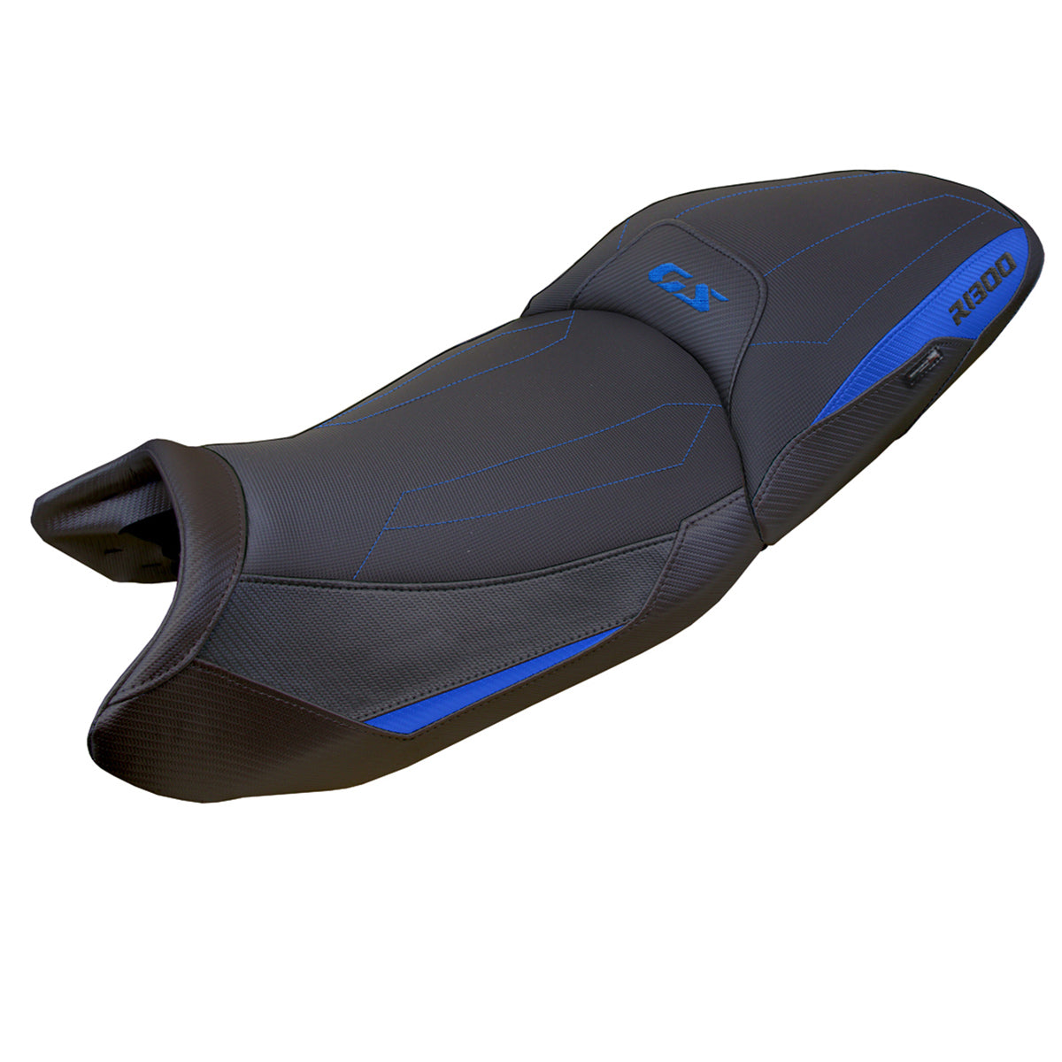 BMW R1300GS 2023-2025 Touring Seat Cover Tappezzeria Italia Comfort in Blue and Black