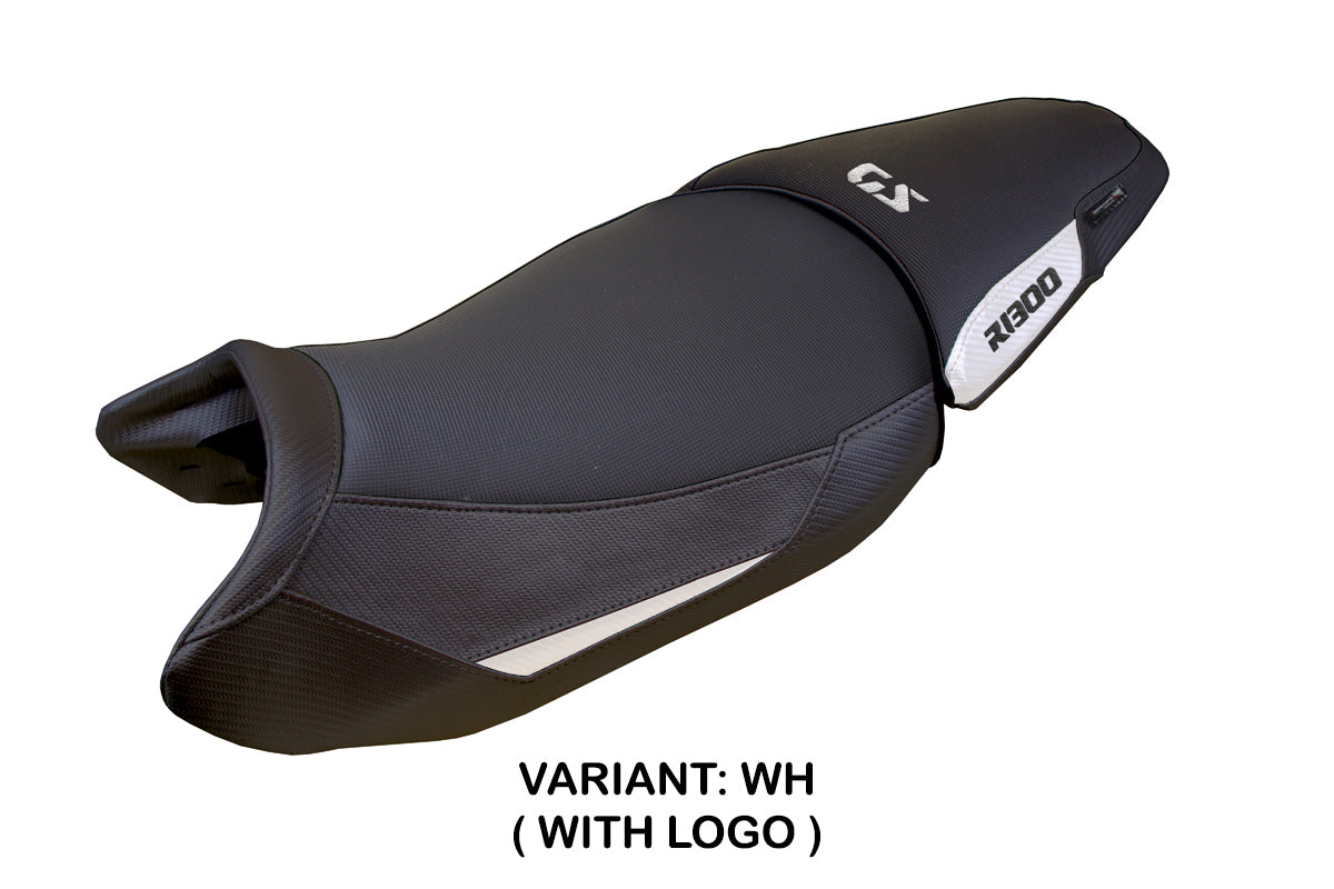 BMW R1300GS 2023-2025 Standard Seat Cover Tappezzeria Italia in White and Black