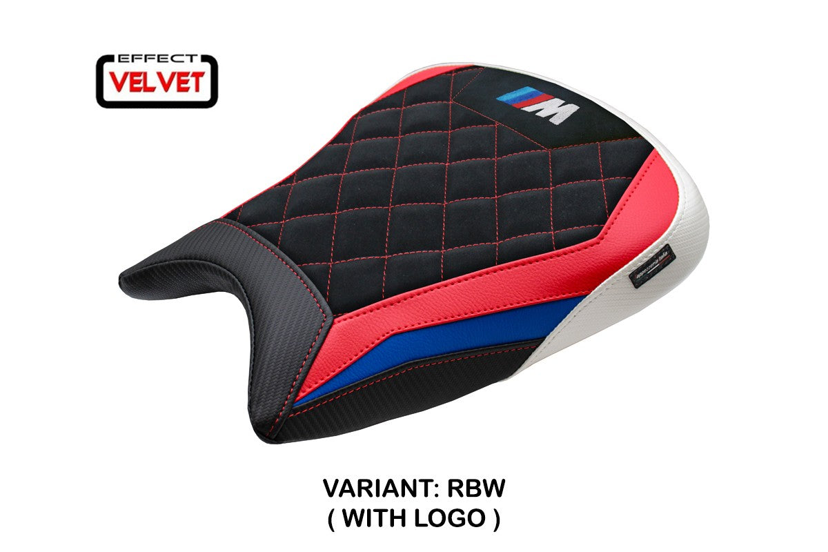 BMW M1000RR 2023-2025 Seat Cover Tappezzeria Velvet Red Blue White Black