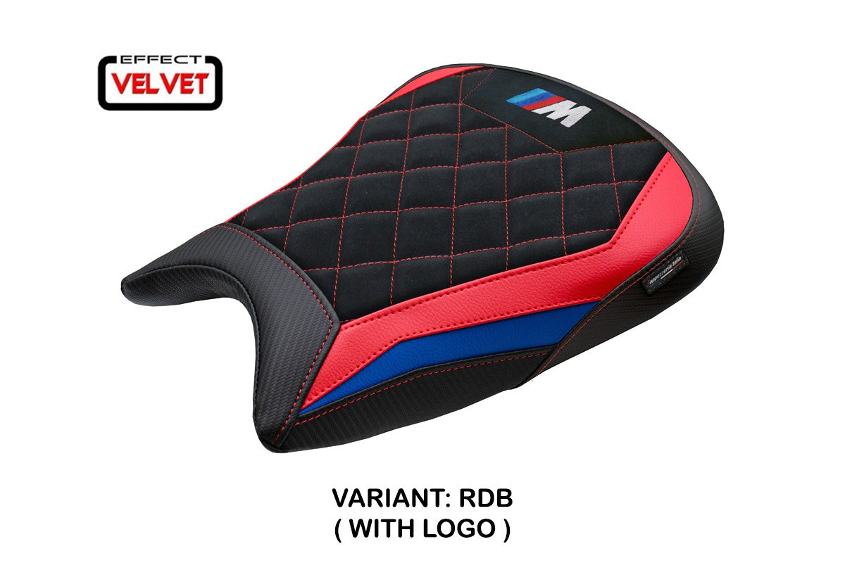 BMW M1000RR 2023-2025 Seat Cover Tappezzeria Velvet Blue Red Black