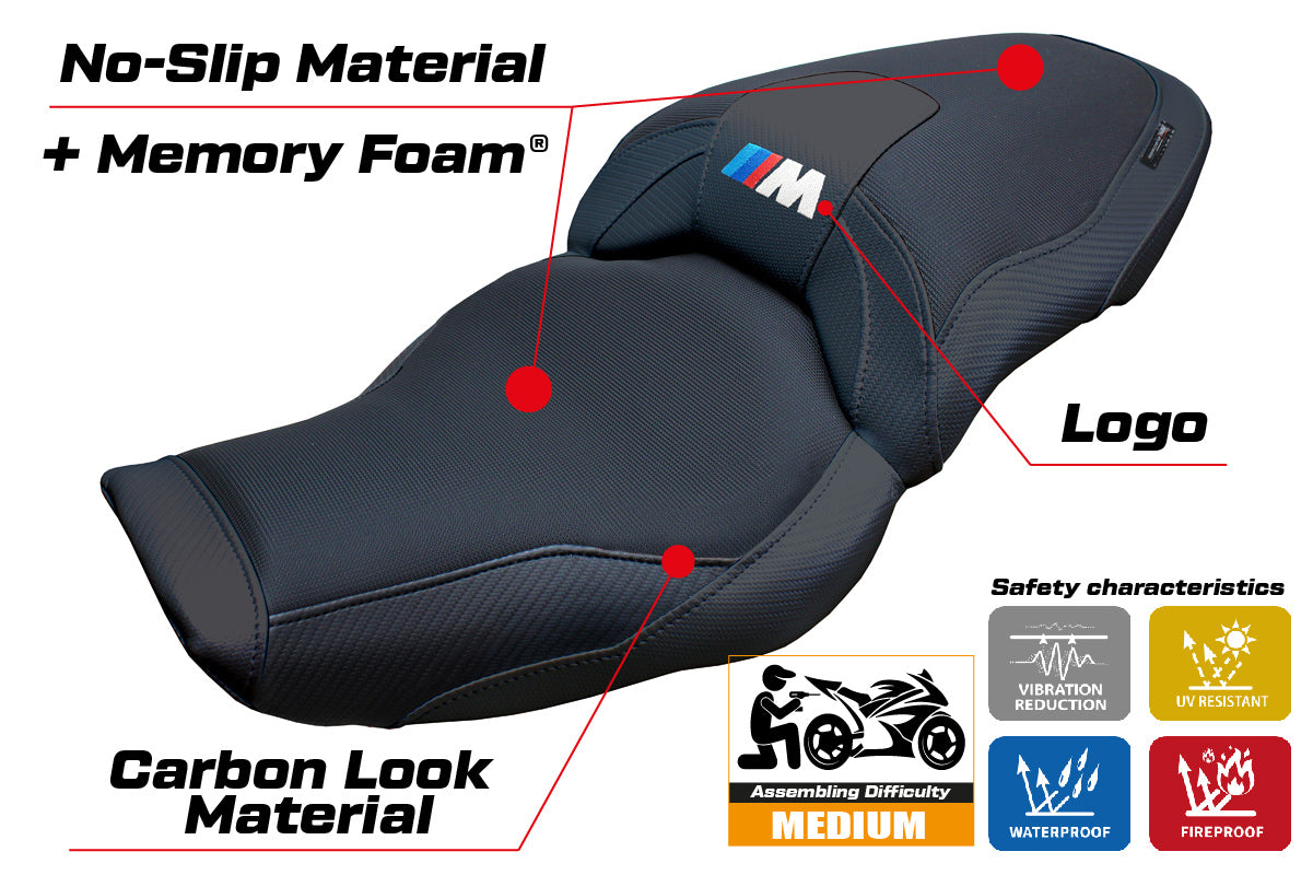 BMW M1000XR 2024-2025 Seat Cover Tappezzeria Italia Comfort in Black