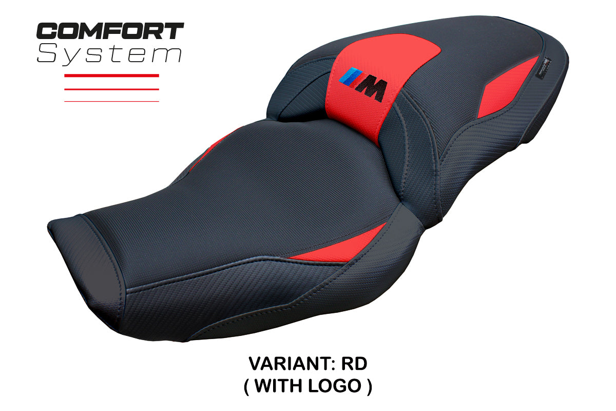 BMW M1000XR 2024-2025 Seat Cover Tappezzeria Italia Comfort in Red and Black