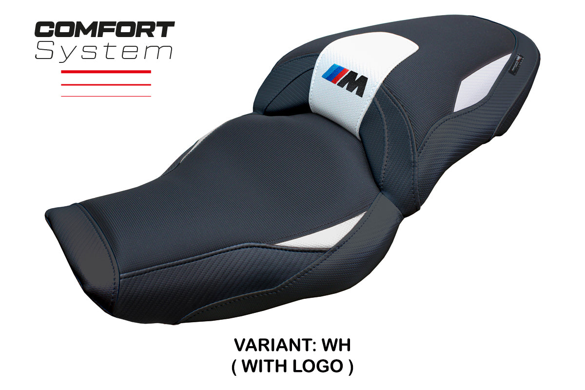 BMW M1000XR 2024-2025 Seat Cover Tappezzeria Italia Comfort in White and Black