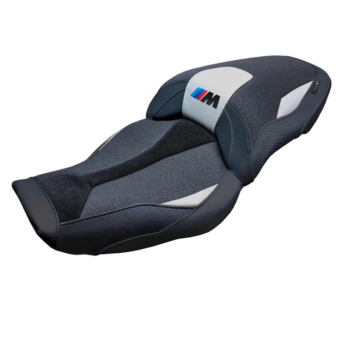 BMW M1000XR 2024-2025 Seat Cover Tappezzeria Italia Ultragrip in Silver and Black