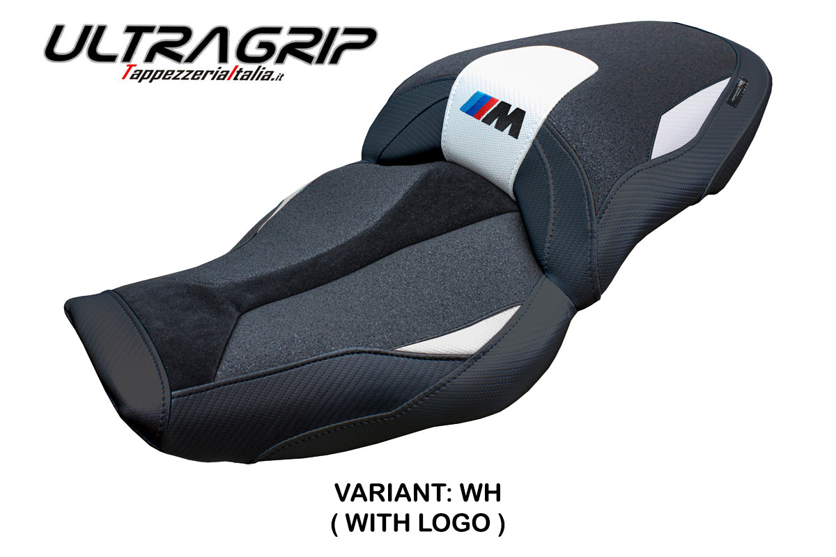 BMW M1000XR 2024-2025 Seat Cover Tappezzeria Italia Ultragrip in White and Black