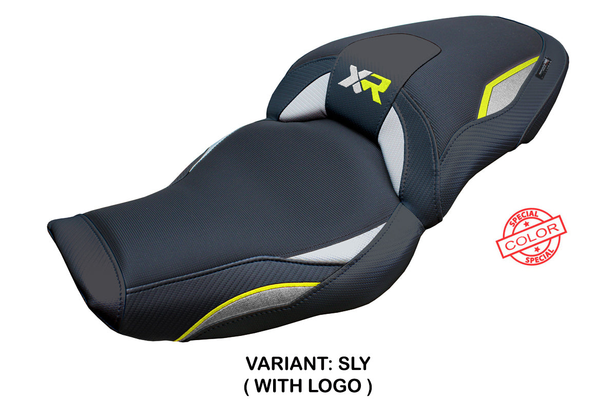 BMW S1000XR 2024-2025 Seat Cover Tappezzeria Italia in Silver Yellow and Black