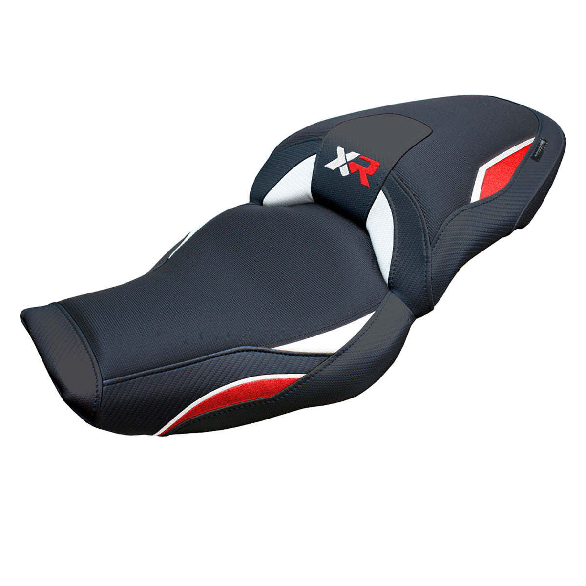 BMW S1000XR 2024-2025 Seat Cover Tappezzeria Italia in White Red and Black