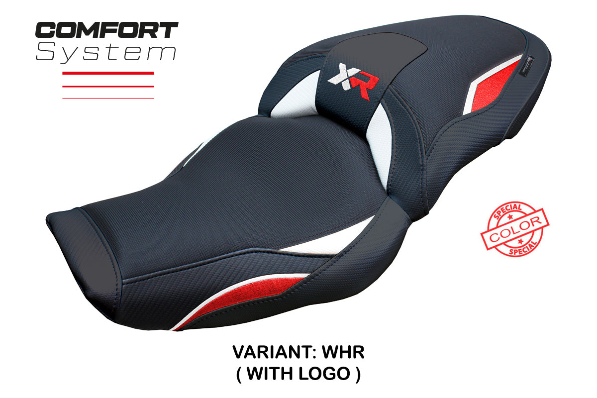 BMW S1000XR 2024-2025 Seat Cover Tappezzeria Italia Comfort in White Red and Black