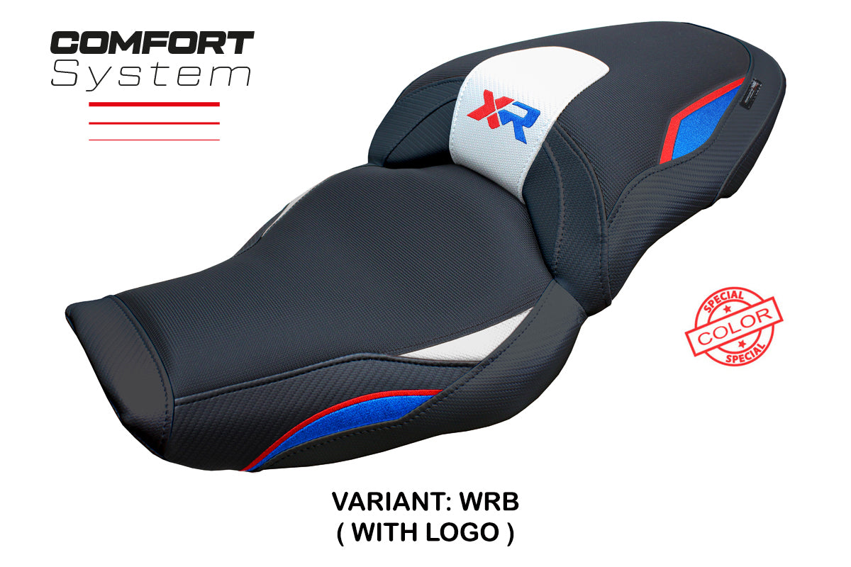 BMW S1000XR 2024-2025 Seat Cover Tappezzeria Italia Comfort in White Red Blue and Black