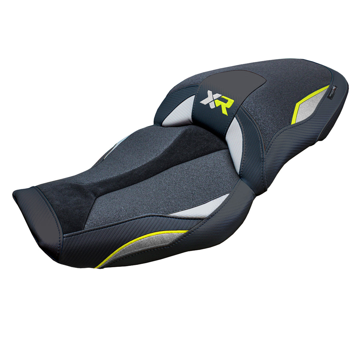 BMW S1000XR 2024-2025 Seat Cover Tappezzeria Italia Ultragrip in Silver Yellow and Black