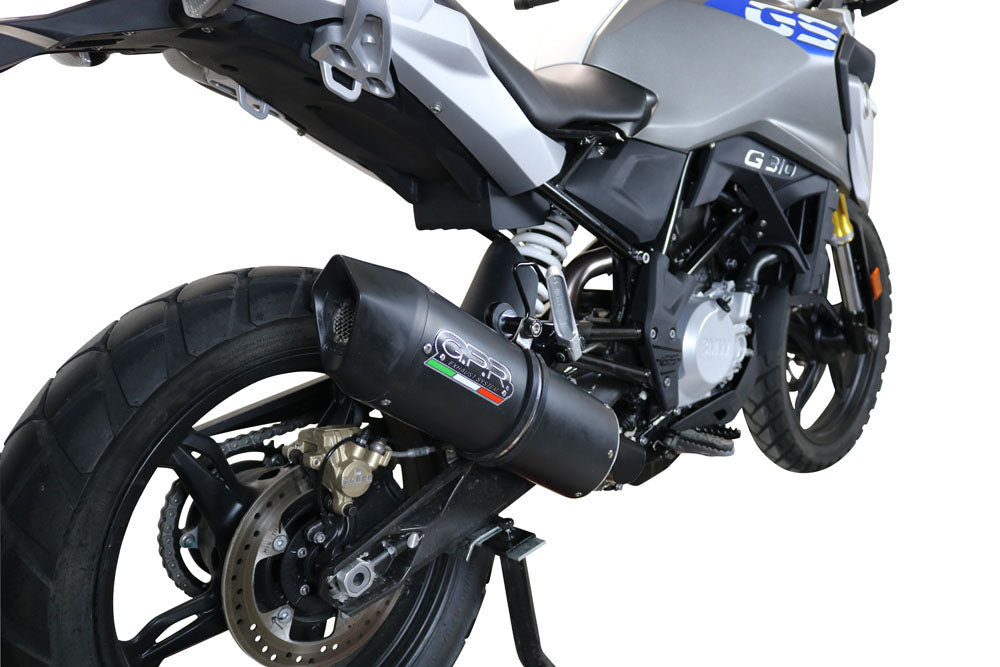 Bmw G310GS 2017-2021 Exhaust GPR Full System Furore Evo4 Nero