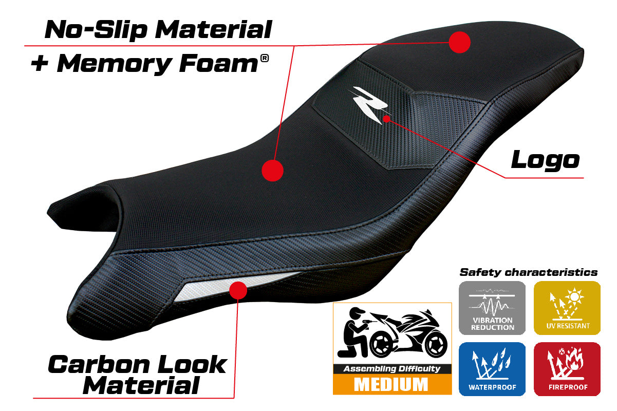 BMW G310R 2021-2025 Seat Cover Tappezzeria Italia Comfort in White and Black