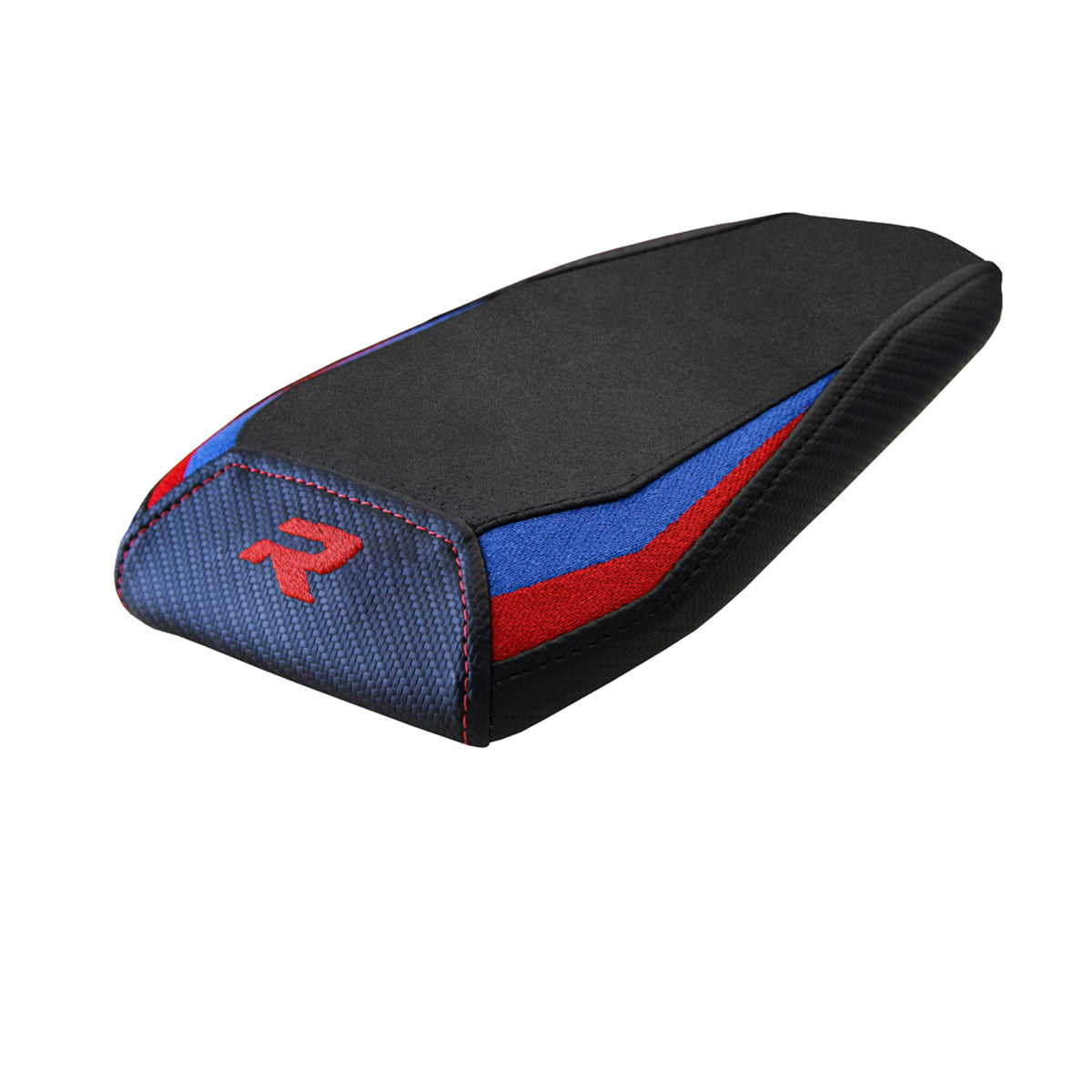 BMW M1000R 2022-2025 Rear Seat Cover Tappezzeria Italia in Red, Blue and Black Velvet