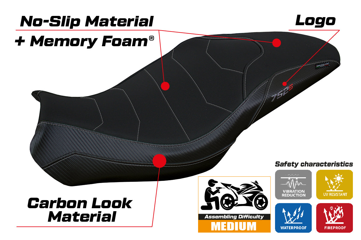 Benelli 752S 2019-2025 Seat Cover Tappezzeria Italia Comfort Black