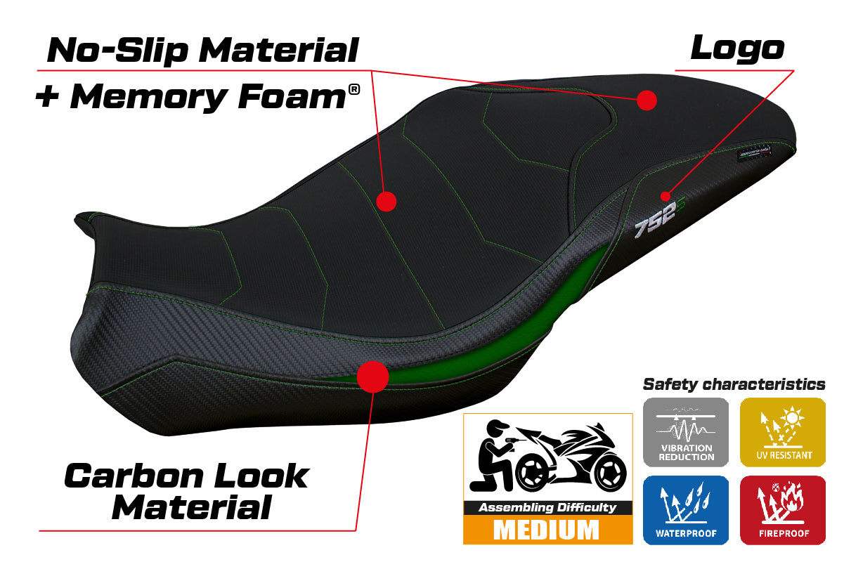 Benelli 752S 2019-2025 Seat Cover Tappezzeria Italia Comfort Green