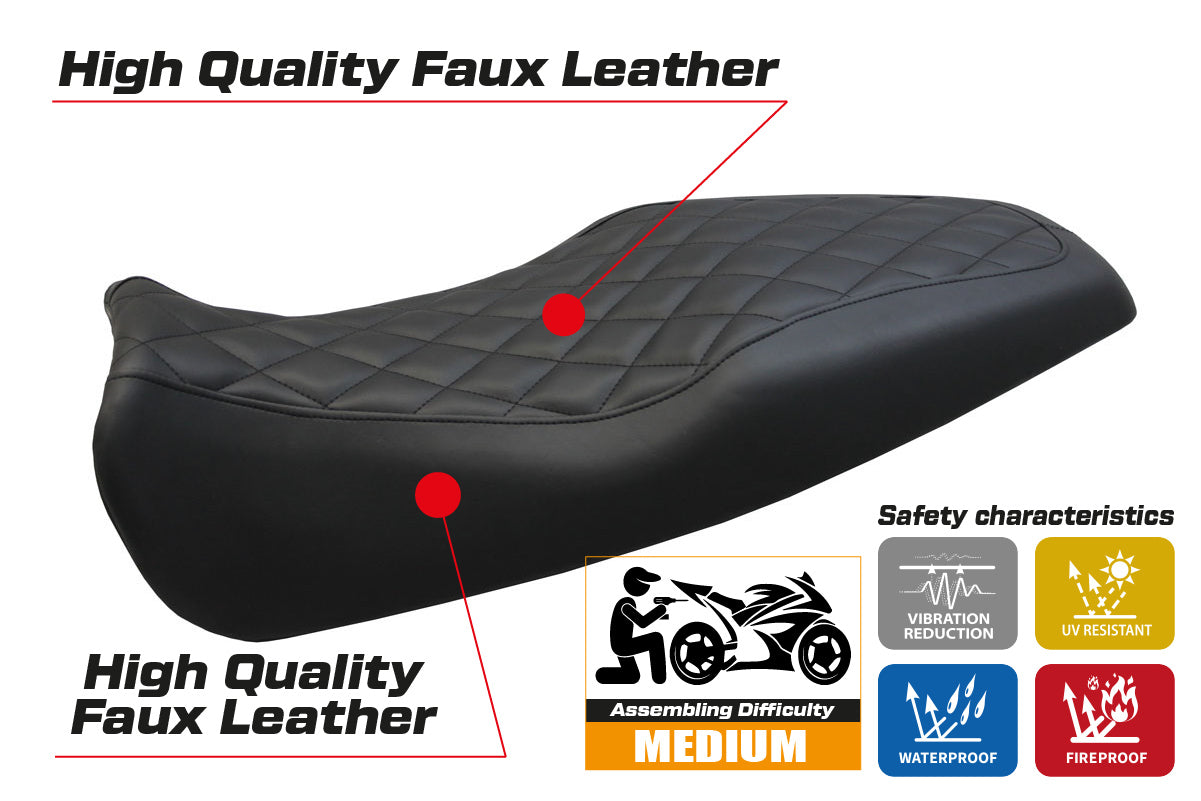 Benelli Leoncino 506 2017-2025 Seat Cover Tappezzeria Italia in Black