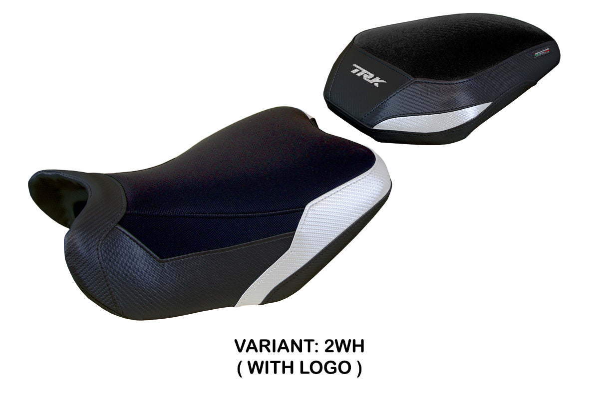 Benelli TRK 702 2023-2025 Seat Cover Tappezzeria Italia in Whiteand Black