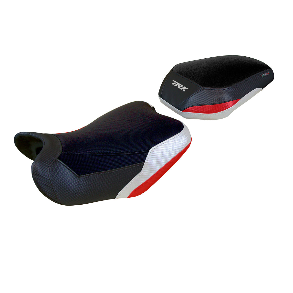 Benelli TRK 702 2023-2025 Seat Cover Tappezzeria Italia Comfort in White Redand Black