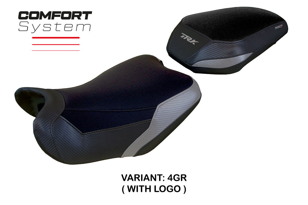 Benelli TRK 702 2023-2025 Seat Cover Tappezzeria Italia Comfort in Greyand Black