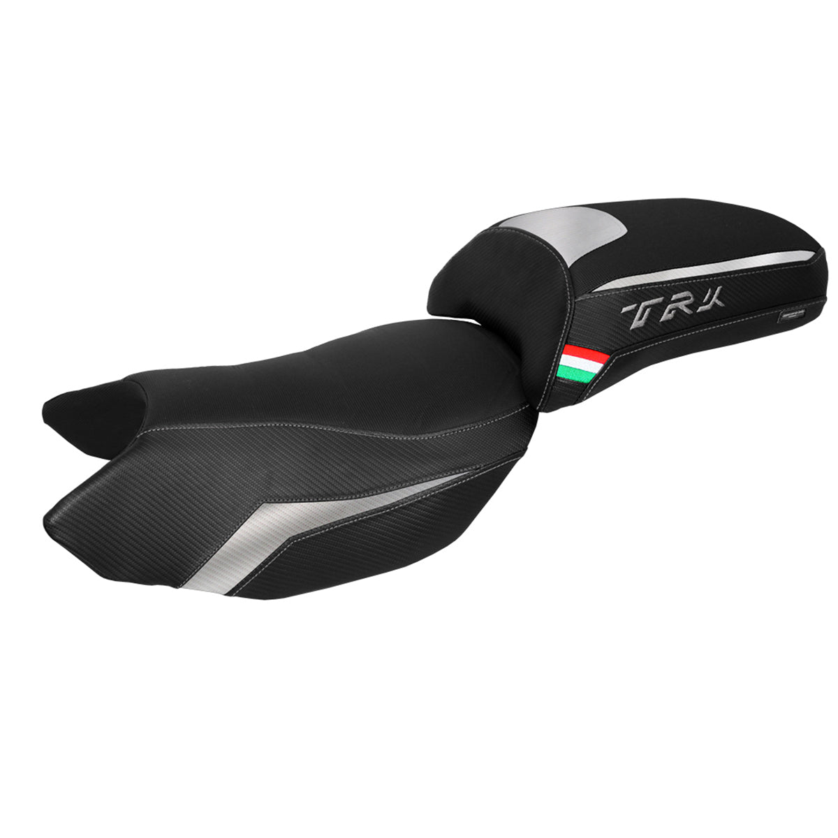 Benelli TRK 502 2017-2025 Seat Cover Tappezzeria Italia in Silver and Black
