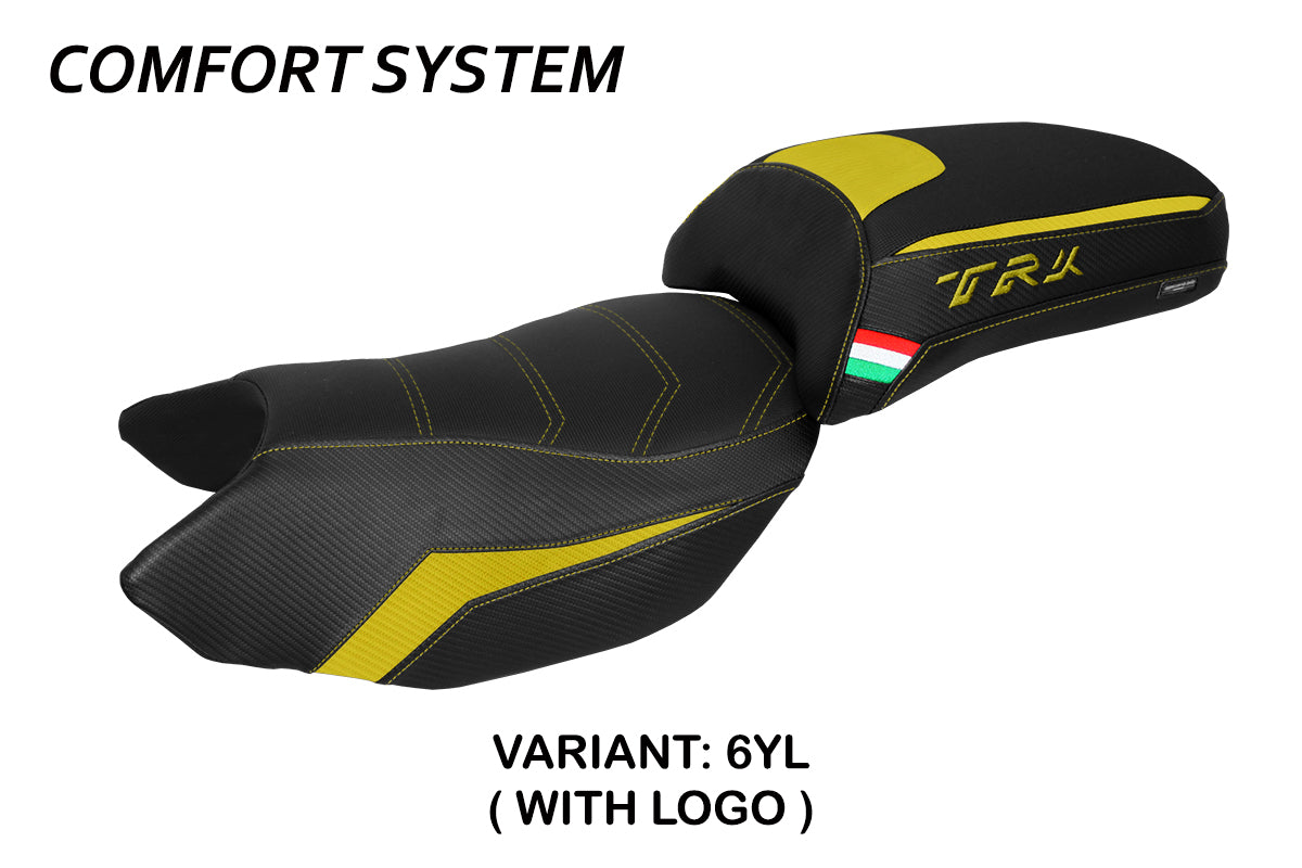 Benelli TRK 502 2017-2025 Seat Cover Tappezzeria Italia Comfort in Yellow