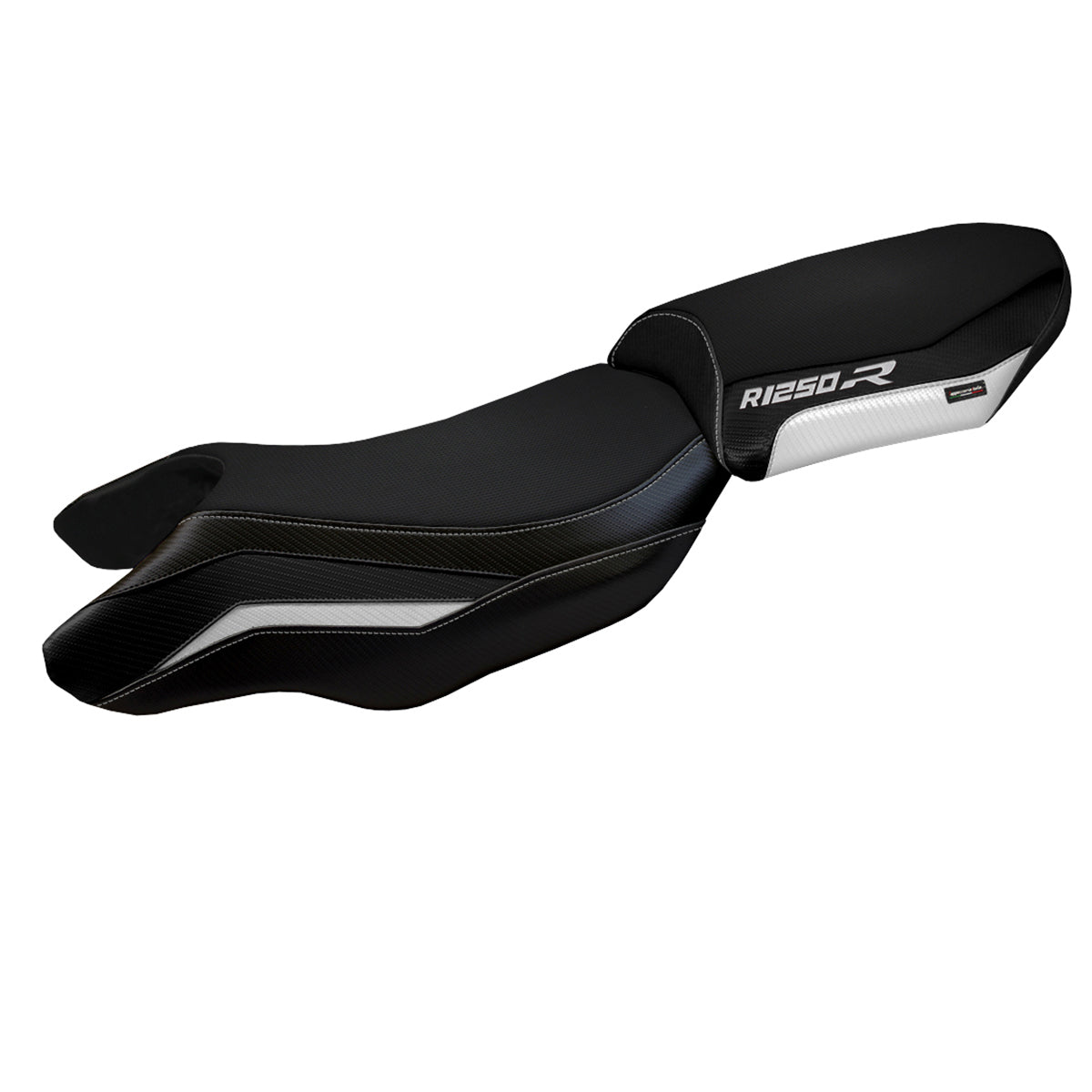 BMW R1250R 2019-2025 Seat Cover Tappezzeria Italia in White and Black