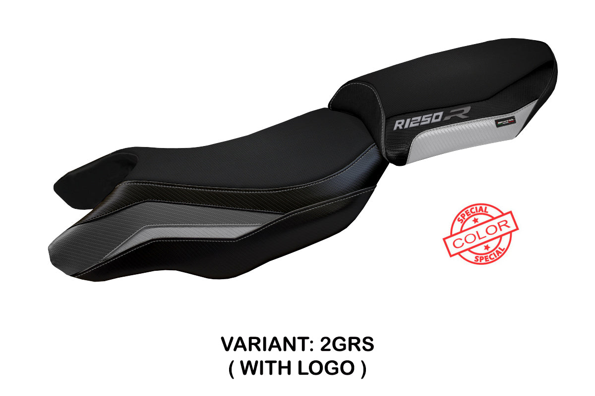 BMW R1250R 2019-2025 Seat Cover Tappezzeria Italia in Grey, Silver and Black