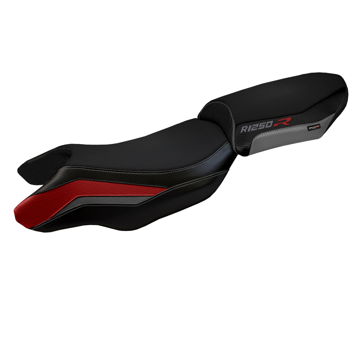 BMW R1250R 2019-2025 Seat Cover Tappezzeria Italia in Red, Grey and Black