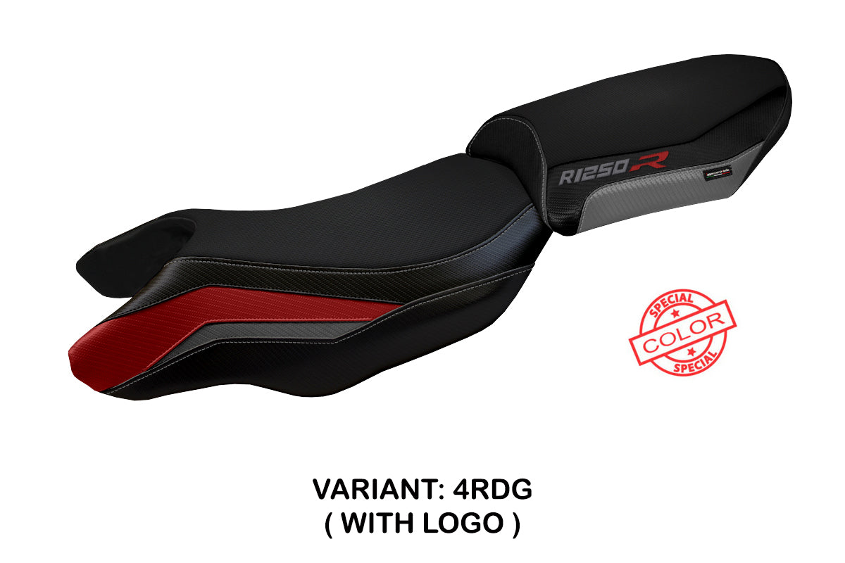 BMW R1250R 2019-2025 Seat Cover Tappezzeria Italia in Red, Grey and Black