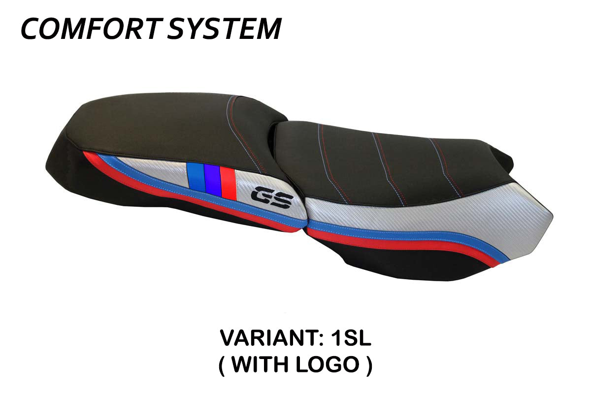 BMW R1200GS Adventure 2013-2018 Seat Cover Tappezzeria Italia Comfort in Silver