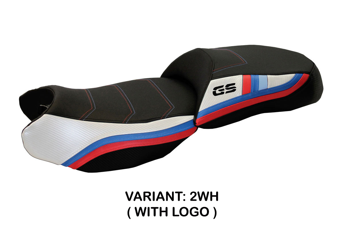 BMW R1200GS 2013-2018 Seat Cover Tappezzeria Italia in White and Black
