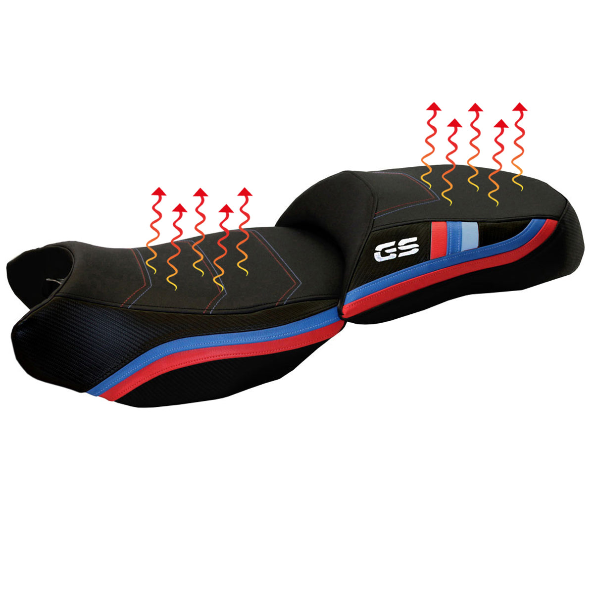 BMW R1200GS 2013-2018 Seat Cover Tappezzeria Italia Comfort Heated in Black