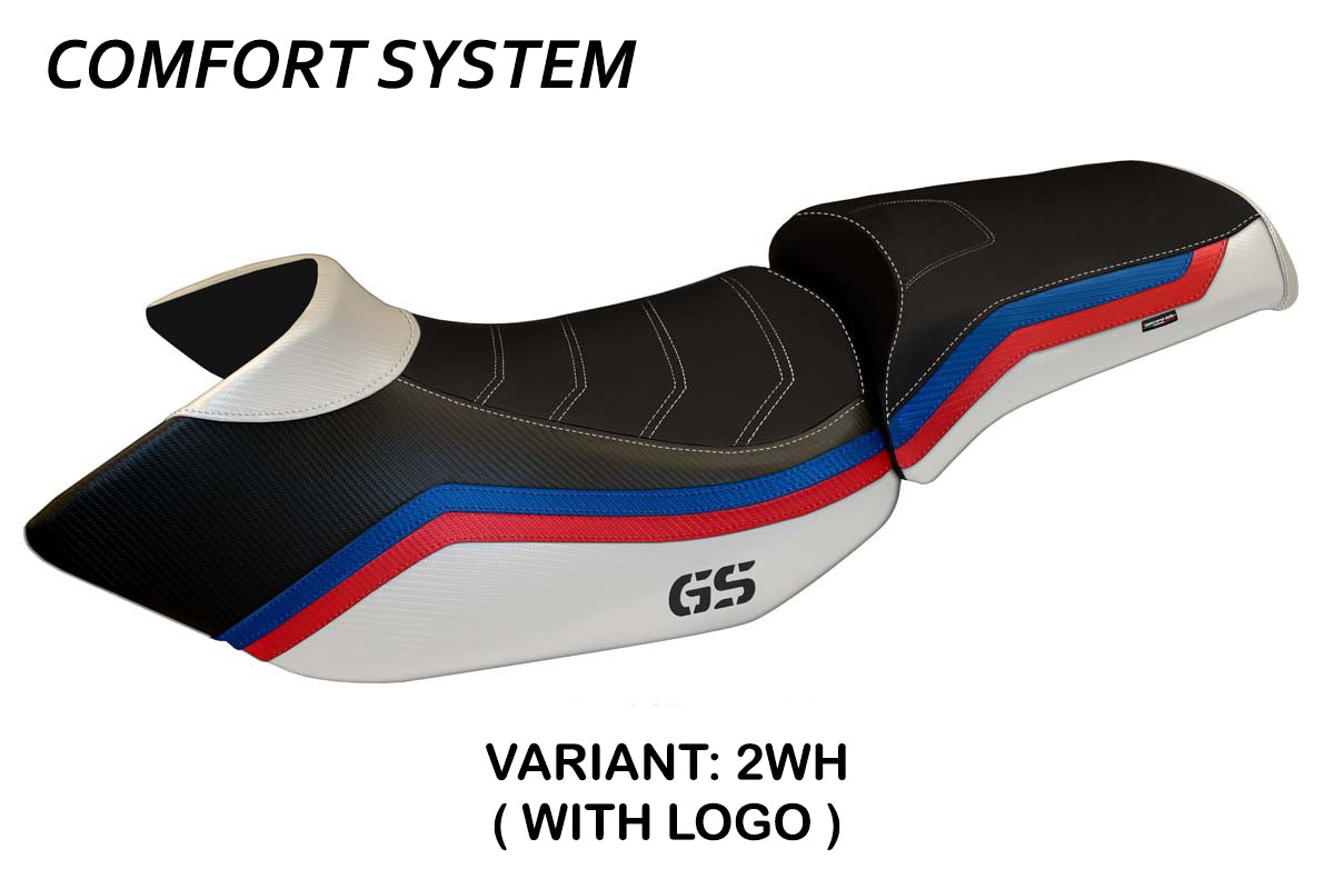 BMW R1200GS 2005-2012 Seat Cover Tappezzeria Italia Comfort in White HP