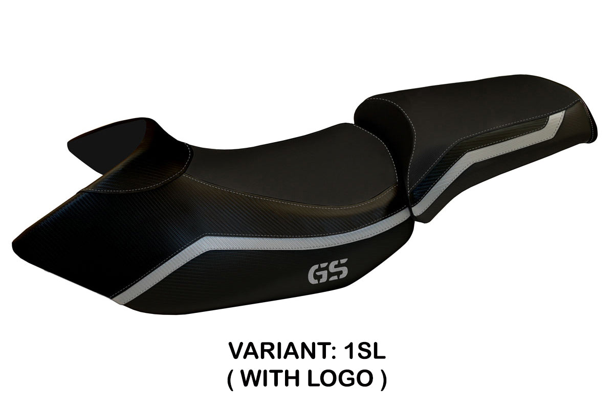 BMW R1200GS 2005-2012 Seat Cover Tappezzeria Italia in Silver and Black