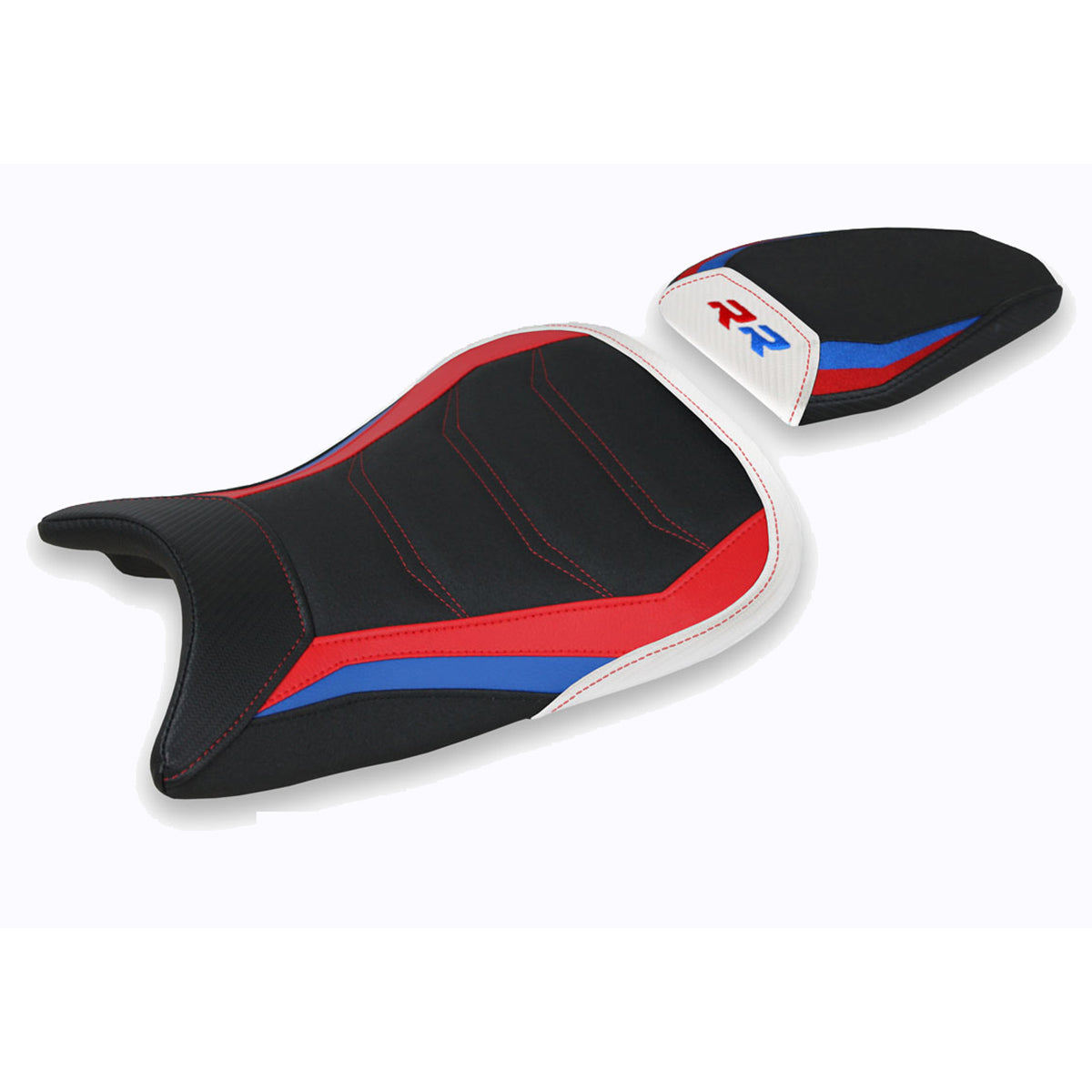 BMW S1000RR M Sport 2019-2025 Seat Cover Tappezzeria Italia Ultragrip in White SE