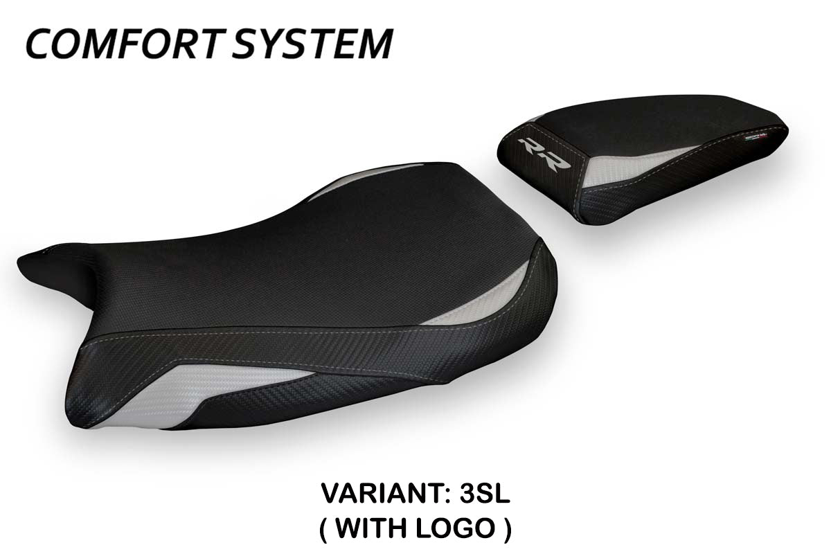 BMW S1000RR 2019-2025 Seat Cover Tappezzeria Italia Comfort in Silver