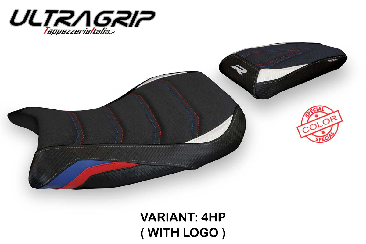 BMW S1000R 2021-2025 Seat Cover Tappezzeria Italia Ultragrip in HP Blue, Red and White
