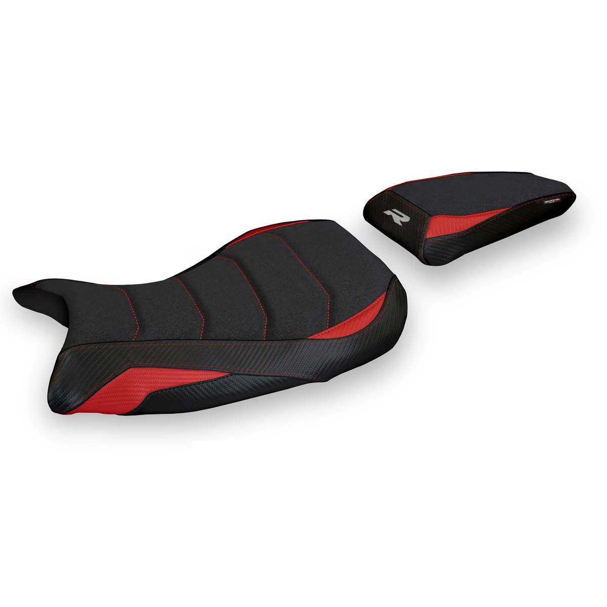 BMW S1000R M Sport 2021-2025 Seat Cover Tappezzeria Italia Ultragrip in Red and Black